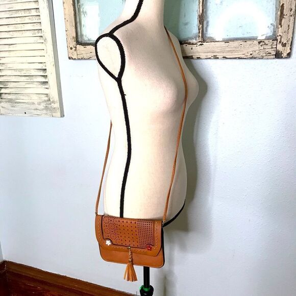 NWT Cute Faux Leather Crossbody Bag